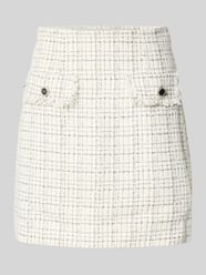 Spódnica mini z kieszeniami z patką model ‘ANNAMARIA’ od GUESS - 30