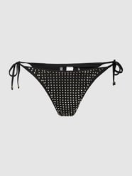 Bikini-Hose mit Strasssteinbesatz von Guess Schwarz - 12