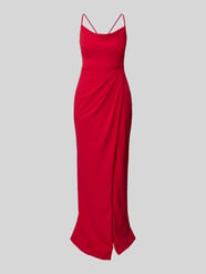 Abendkleid mit Wasserfall-Ausschnitt von Jake*s Cocktail - 18