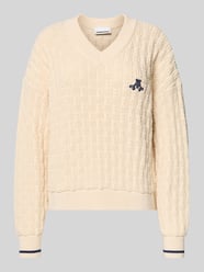 Loose fit gebreide pullover van puur katoen, model 'CAARLAS STRUCTURE' van Armedangels - 26