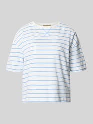 damski t-shirt o kroju regular fit z okrągłym dekoltem od Smith and Soul - 16