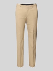 Slim Fit Anzughose mit Bundfalten Modell 'Hesten232X' von HUGO Beige - 18