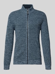 Slim fit gebreid jack, model 'Mouline' van camel active - 8