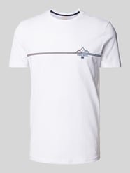 T-Shirt mit Motiv- und Statement-Print von Christian Berg Men Weiß - 43