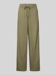 Spodnie szerokie o kroju regular fit z mieszanki wiskozy i bawełny model ‘PIA’ od PIECES - 8