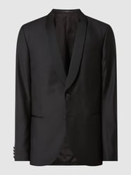 Slim Fit Smokingjacke aus Wolle Modell 'Jinatra' von Tiger Of Sweden Grau / Schwarz - 26