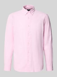 Koszula casualowa o kroju slim fit z czystej bawełny od MCNEAL Fuksjowy - 31