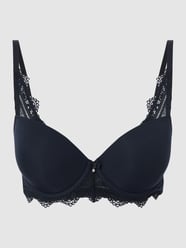 Beugelbeha met kant  van Schiesser Blauw / turquoise - 15