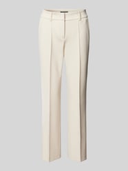 Slim fit stoffen broek met vaste persplooien, model 'FARAH' van Cambio - 34