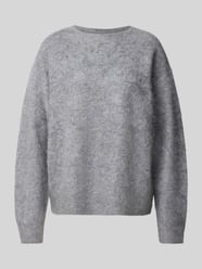 Kaschmirpullover mit U-Boot-Ausschnitt von Windsor Grau - 4