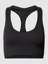 Sportbeha met racerback van Marc O'Polo Grijs / zwart - 12