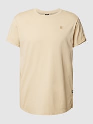 T-shirt van katoen met labeldetail van G-Star Raw Beige - 38