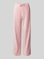 Stoffhose mit elastischem Bund von Jake*s Casual Rosa - 29