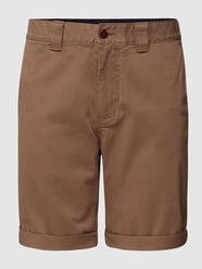 Slim fit bermuda met labeldetails van Tommy Jeans Bruin - 38