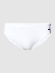 Badehose mit Label-Detail Modell 'GAMBATO' von Zeybra Weiß - 24
