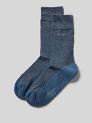 Socken mit Elastischer Abschluss von camano Blau - 6