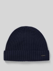 Beanie aus Wolle mit Label-Detail Modell 'FRANCIS' von JOOP! Collection Blau - 22