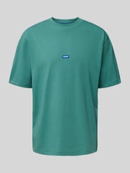 T-Shirt mit Label-Patch Modell 'Neloy' von Hugo Blue Grün - 40