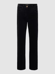 Corduroy broek in 5-pocketmodel, model 'CORA' van Zerres Zwart - 27