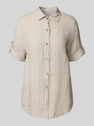 Regular fit linnen blouse met 1/2-mouwen van ZABAIONE Beige - 30