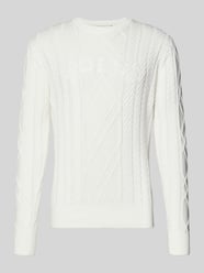 Sweter z dzianiny z Mieszanka bawełny i modalu od GUESS - 6