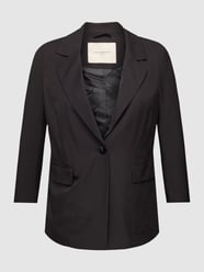PLUS SIZE blazer met reverskraag, model 'THEA' van ONLY CARMAKOMA Grijs / zwart - 10