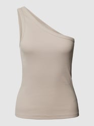Top met one shoulder-band, model 'Drew' van Gestuz Beige - 26