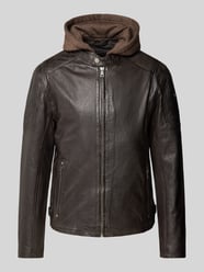 Lederjacke mit Kapuze Modell 'RYLO LAKEV' von Gipsy Braun - 3