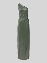 Abendkleid mit One-Shoulder-Träger und Pailletten von Swing Grün - 5