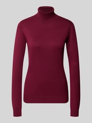 Slim Fit gebreide pullover van viscosemix model 'IHLULS' van ICHI Bordeaux - 23