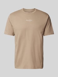 T-Shirt mit Label-Print von Marc O'Polo Beige - 17