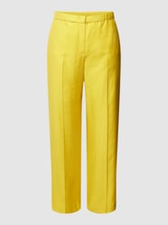 PLUS SIZE broek met persplooien van Samoon Geel - 7