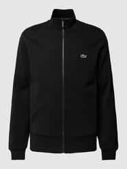 Sweatjacke mit Logo-Stitching von Lacoste Schwarz - 11