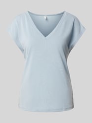 Comfort Fit T-Shirt aus Modal-Mix Modell 'FREE' von Only Blau - 11