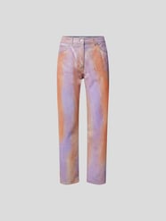 Straight Fit Jeans mit Brand-Badge von MSGM Lila - 10