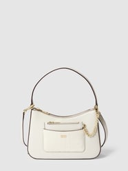 Schoudertas met labelapplicatie, model 'SIMONA' van DKNY Wit - 25