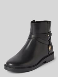 Lederboots mit Label-Applikation Modell 'ABIGAIL' von MICHAEL Michael Kors Schwarz - 32