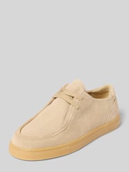 Buty sznurowane z naturalnej skóry nubukowej bydlęcej model 'KARA 3B' od Marc O'Polo - 13
