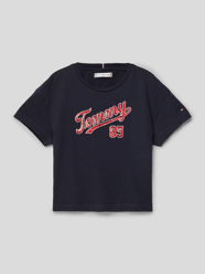 T-shirt met pailletten van Tommy Hilfiger Teens Blauw - 25