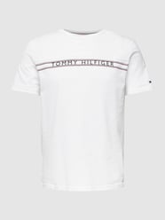 T-Shirt mit Label-Print von Tommy Hilfiger Weiß - 41