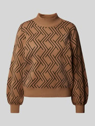 Pullover mit geometrischem Muster Modell 'ANNY' von Only Braun - 37