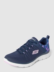 Sneakersy z detalami z logo model ‘FLEX APPEAL’ od SKECHERS Niebieski - 10