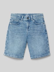 Szorty jeansowe o kroju regular fit z mieszanki bawełny od s.Oliver RED LABEL - 6