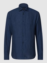 Regular fit vrijetijdsoverhemd met haaikraag, model 'marc' van Matinique Blauw - 13