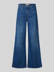 High Rise Jeans aus Baumwoll-Mix mit ausgestelltem Bein von Marc O'Polo Grau - 23