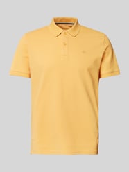 Regular Fit Poloshirt aus Baumwoll-Piqué mit Logo-Stitching von Tom Tailor Orange - 44