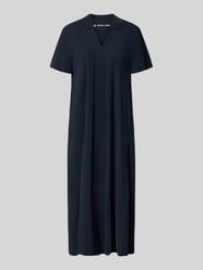Sukienka midi ze strukturalnym wzorem i kołnierzem wykładanym model 'JOSEPHINA' od Raffaello Rossi - 1