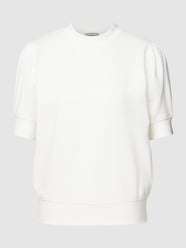Sweatshirt met ribboorden, model 'SMELA' van Drykorn Wit - 48