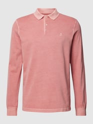 Poloshirt mit Label-Stitching von Marc O'Polo Rosa - 19