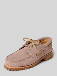 Buty żeglarskie ze skóry z profilowaną podeszwą od Timberland - 1